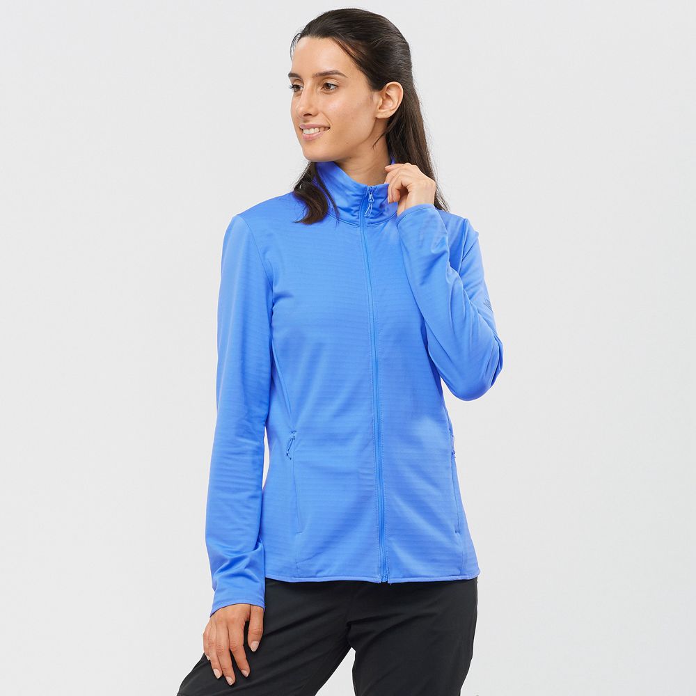 Salomon ESSENTIAL LIGHTWARM Capa Intermedia Mujer - Azules - Colombia (03216-PYRU)